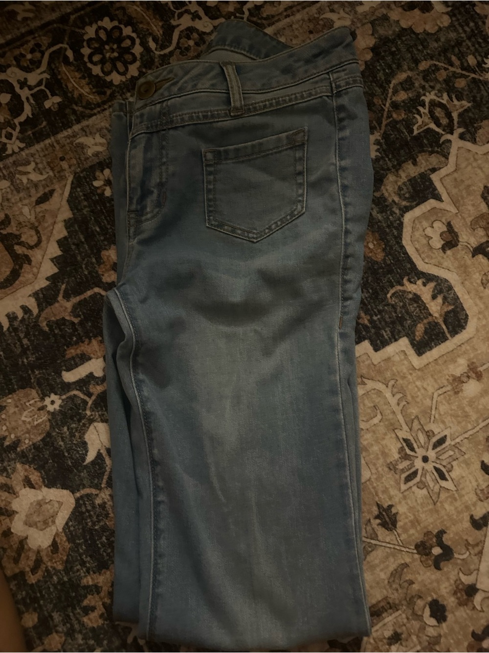 CAbi Flared Jeans in Light Blue Denim